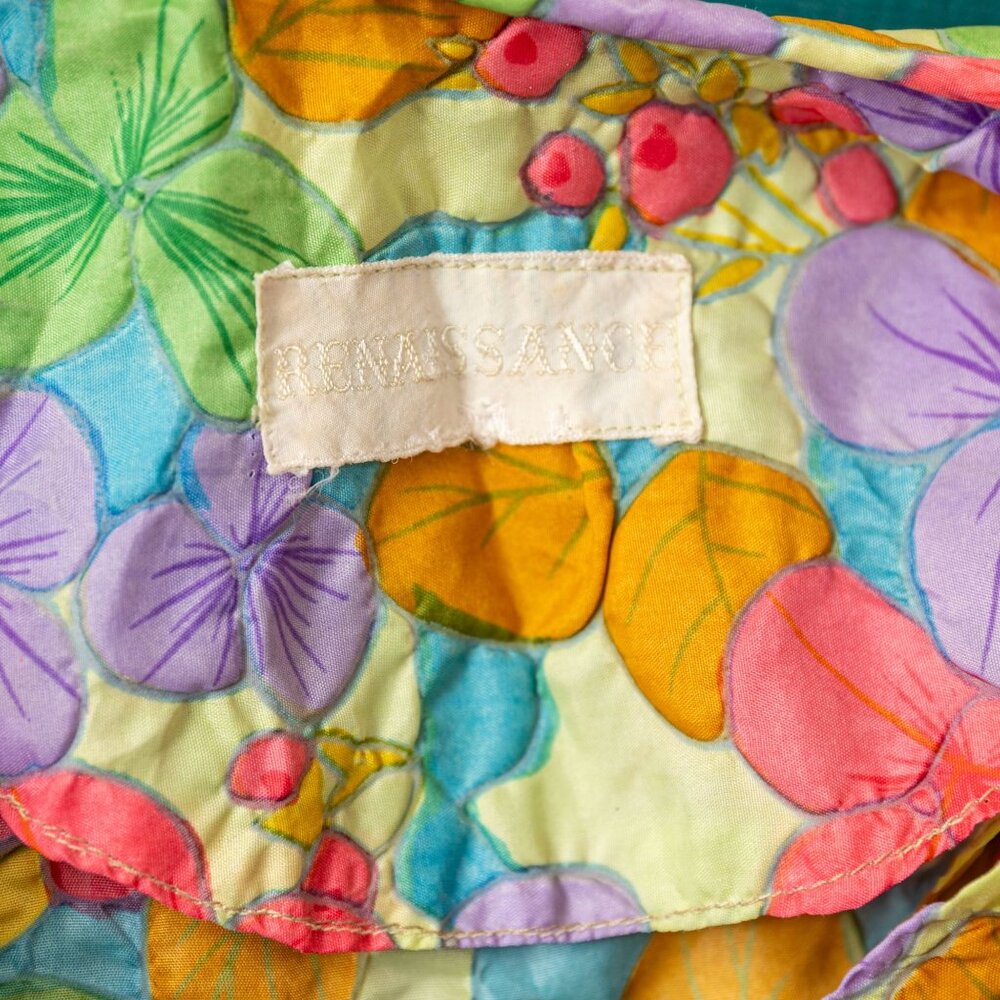 Vintage Housecoat Duster Dress Bright Florals Sho… - image 3